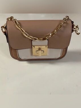 Aldo White Tan Chain Crossbody